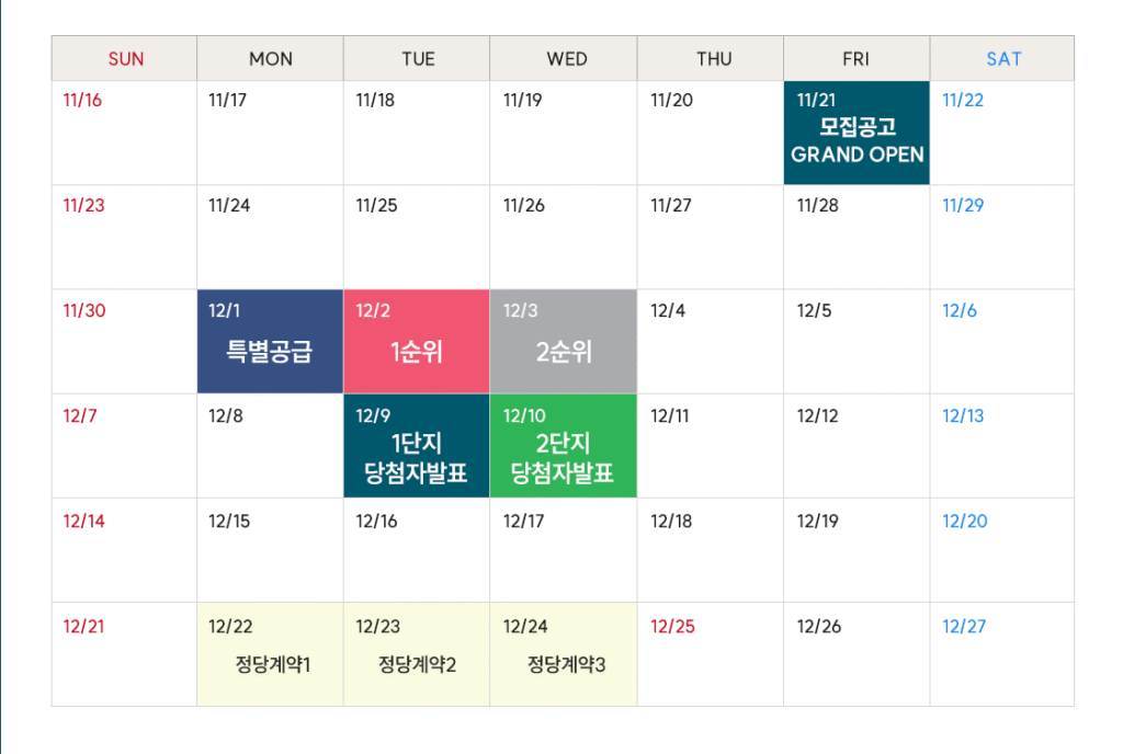 울산 호수공원 에일린의 뜰 청약 일정