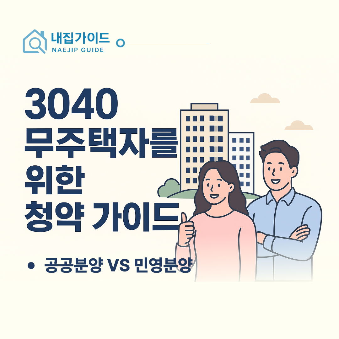 공공분양 청약조건 VS 민영분양 청약조건